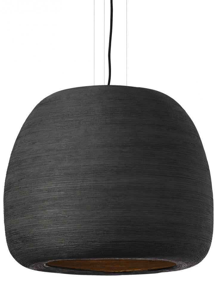 Visual Comfort Modern Karam Pendant Black