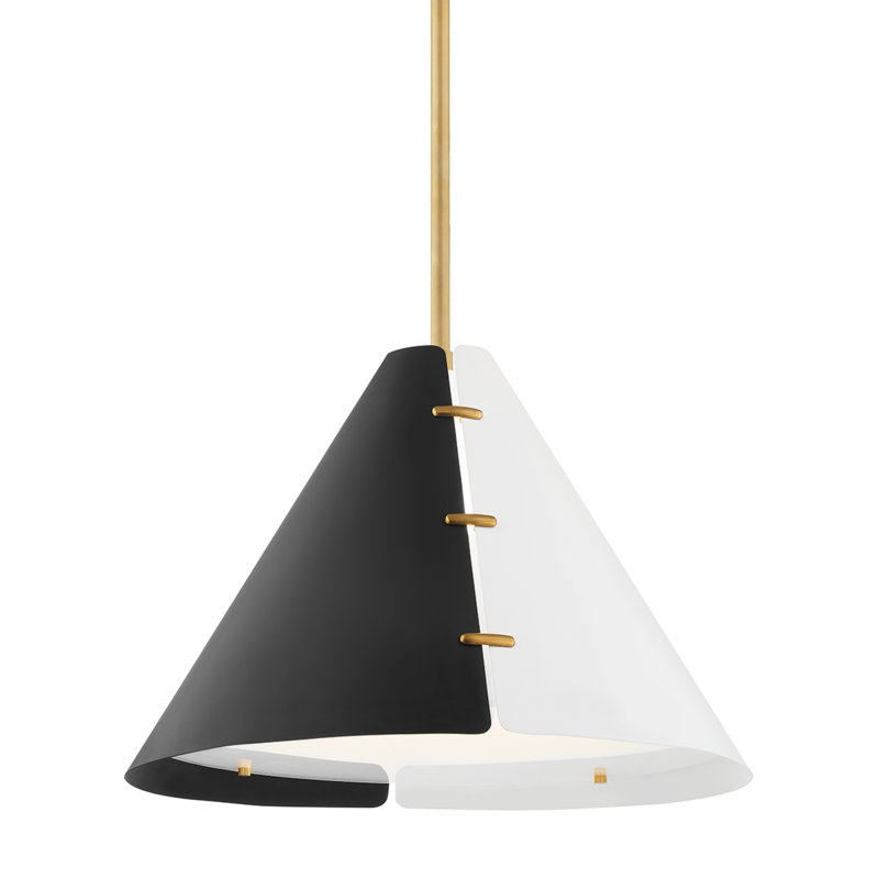 Hudson Valley Split Pendant Aged Brass