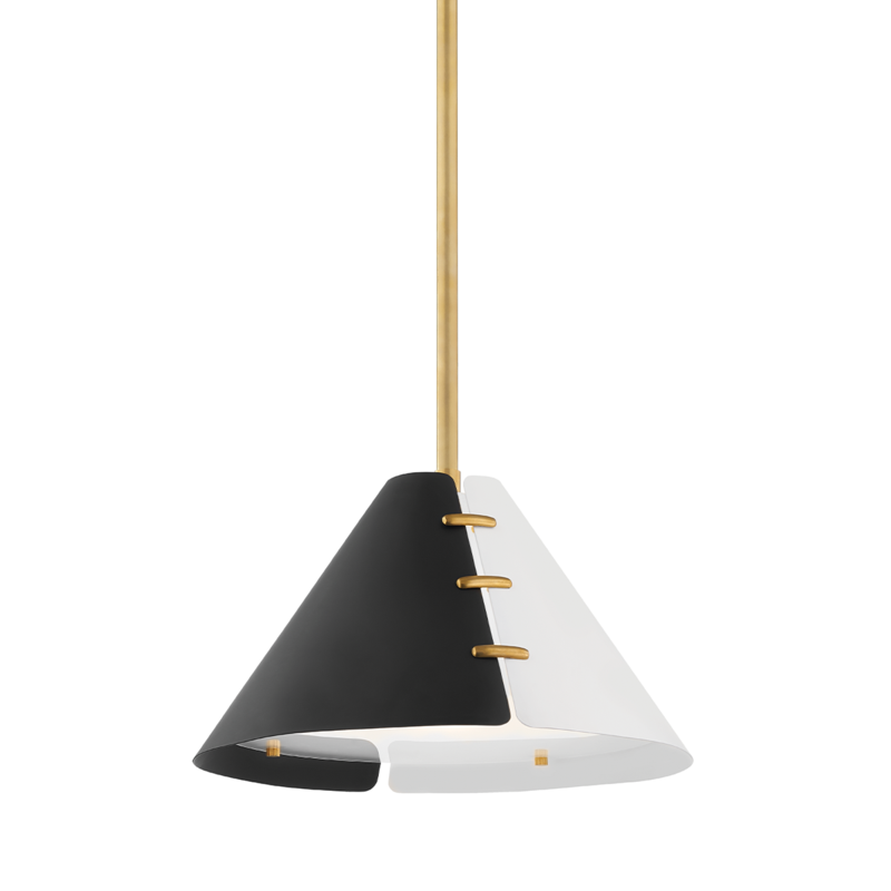 Hudson Valley Split Pendant Aged Brass