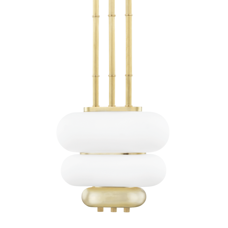 Hudson Valley Palisade Pendant Aged Brass