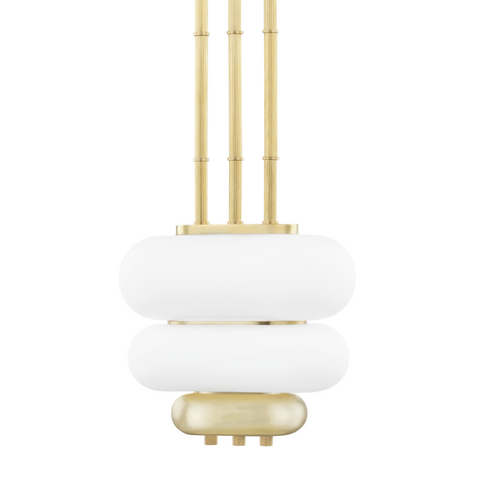 Hudson Valley Palisade Pendant Aged Brass