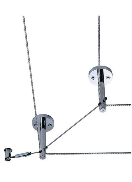 Visual Comfort Modern Kable Lite Rigid Post Standoff Nickel, Satin Nickel