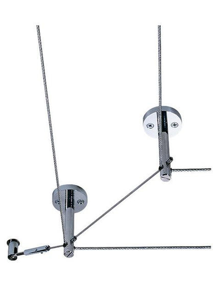 Visual Comfort Modern Kable Lite Rigid Post Standoff Nickel, Satin Nickel