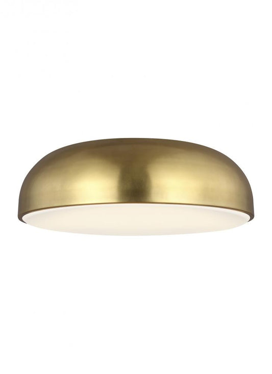 Visual Comfort Modern Kosa Flush Mount Brass, Aged Brass