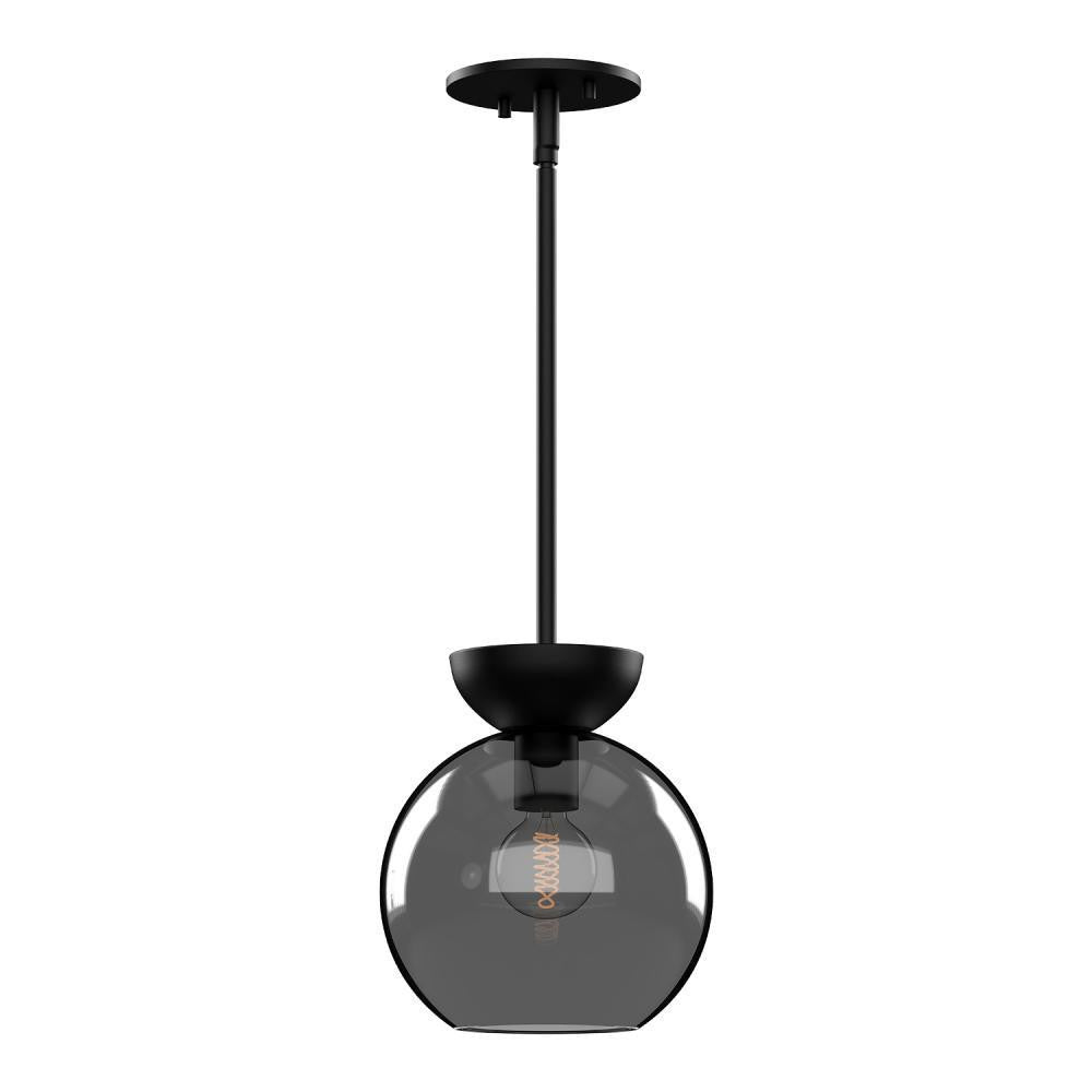 Kuzco Lighting Inc Arcadia 8-in Pendant Black/Smoked