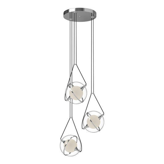 Kuzco Lighting Inc Aries 18-in LED Chandelier Chrome