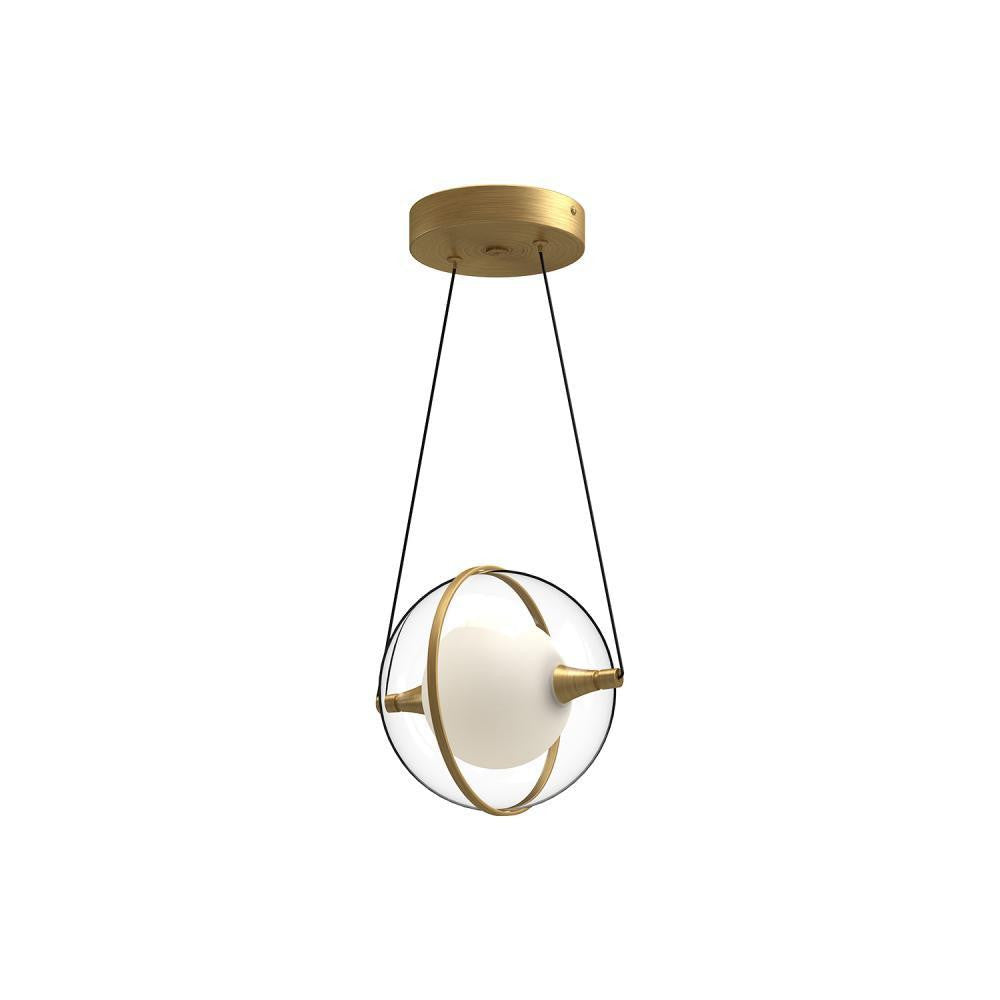 Kuzco Lighting Inc Aries 8-in LED Pendant Brushed Gold