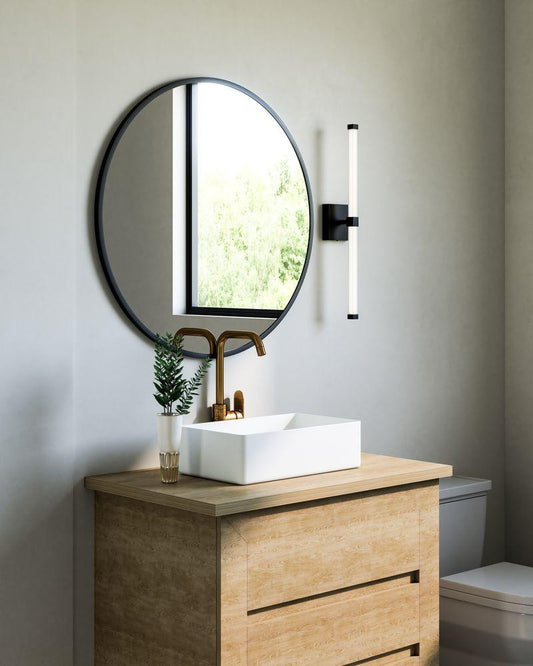 Kuzco Lighting Inc Blade 24-in Black LED Vanity Light