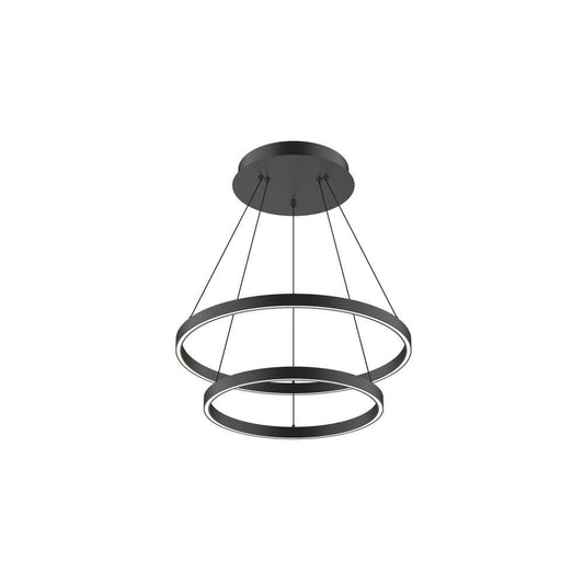 Kuzco Lighting Inc Cerchio 24-in LED Chandelier Black