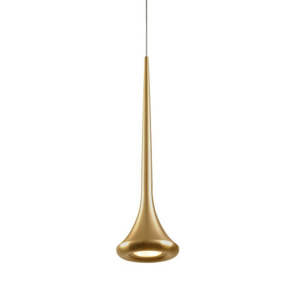 Kuzco Lighting Inc Bach 5-in LED Pendant Brushed Gold