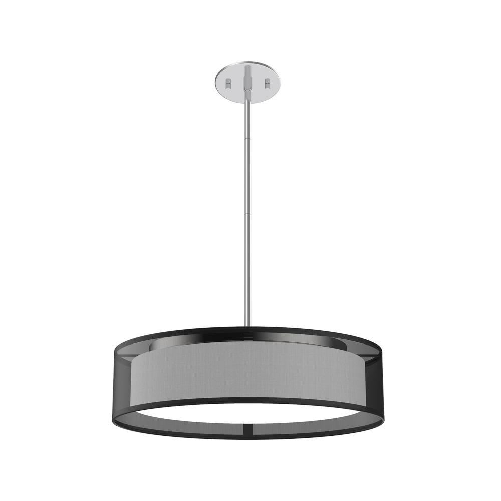 Kuzco Lighting Inc Dalton 16-in LED Pendant Black Organza