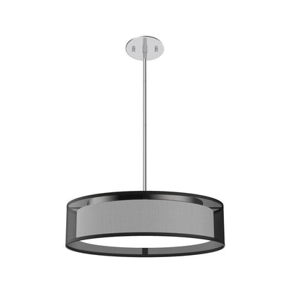 Kuzco Lighting Inc Dalton 16-in LED Pendant Black Organza