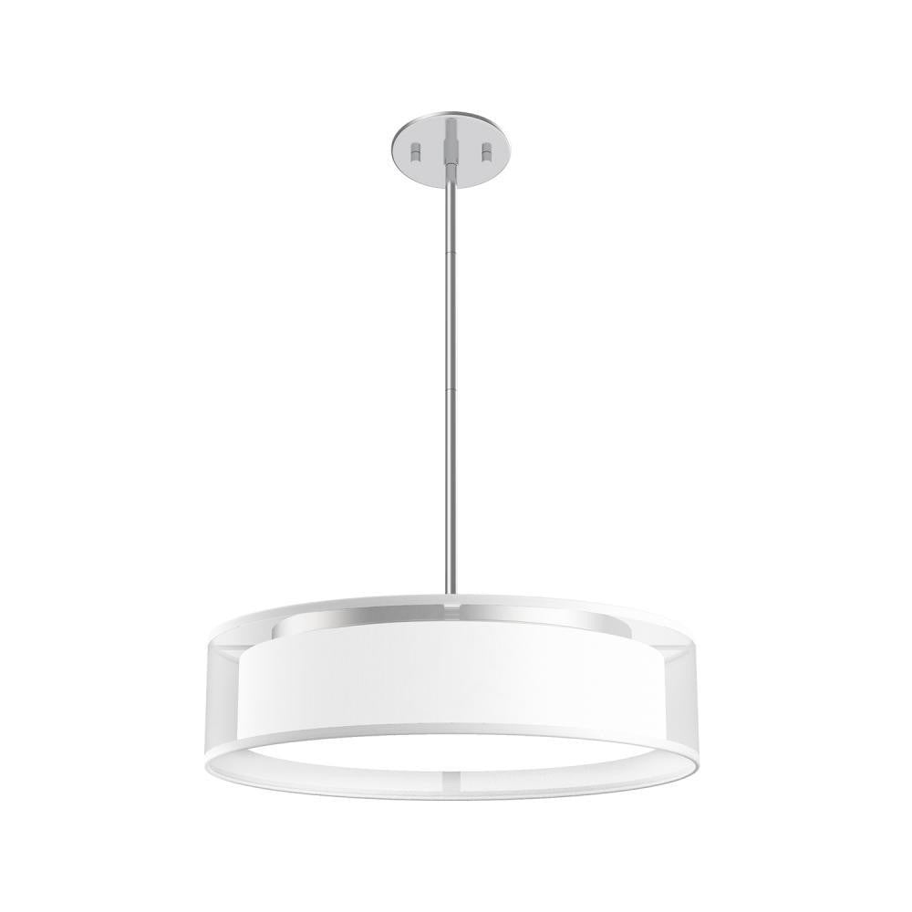 Kuzco Lighting Inc Dalton 16-in LED Pendant White Organza
