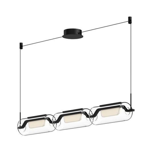 Kuzco Lighting Inc Hilo 43-in LED Linear Pendant Black