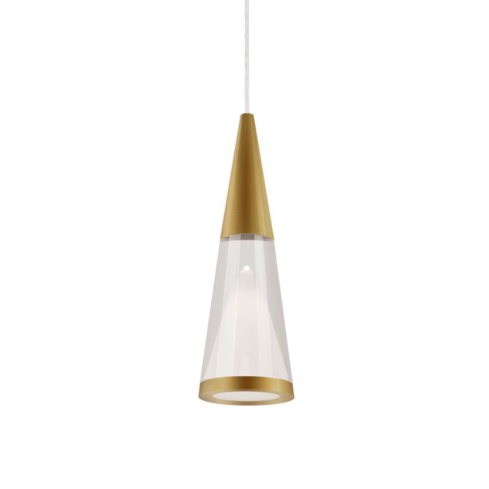 Kuzco Lighting Inc Malabar 3-in LED Pendant Brushed Gold
