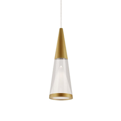 Kuzco Lighting Inc Malabar 3-in LED Pendant Brushed Gold