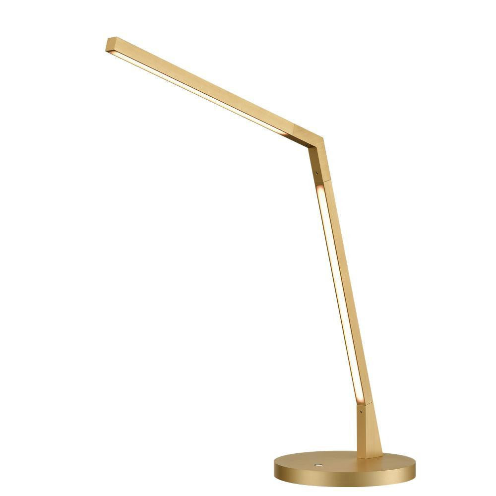 Kuzco Lighting Inc Miter 17-in LED Table Lamp Brushed Gold