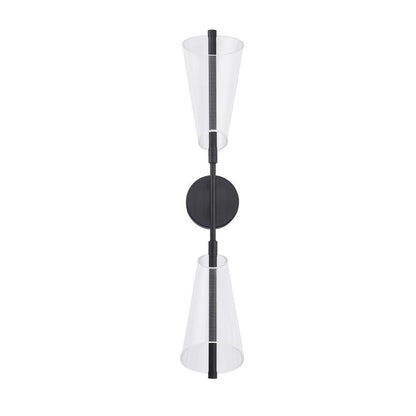 Kuzco Lighting Inc Mulberry 29-in LED Wall Sconce Black/Light Guide