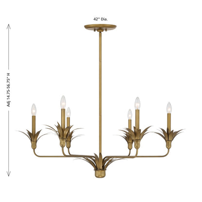 strathmore 6 light chandelier in 1 1260 6 128