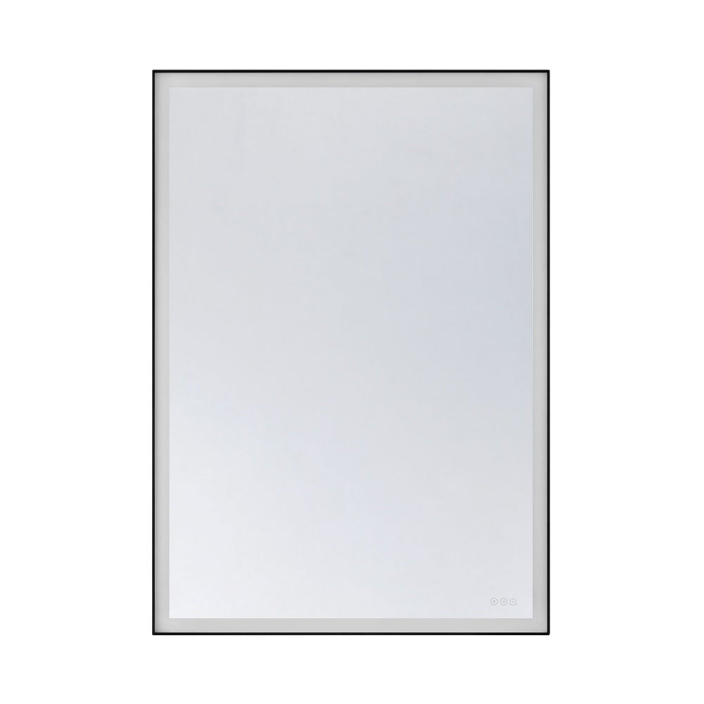 paulding 42 x 60 led frontlit mirror with black frame in 2 1