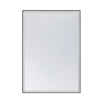 paulding 42 x 60 led frontlit mirror with black frame in 2 1