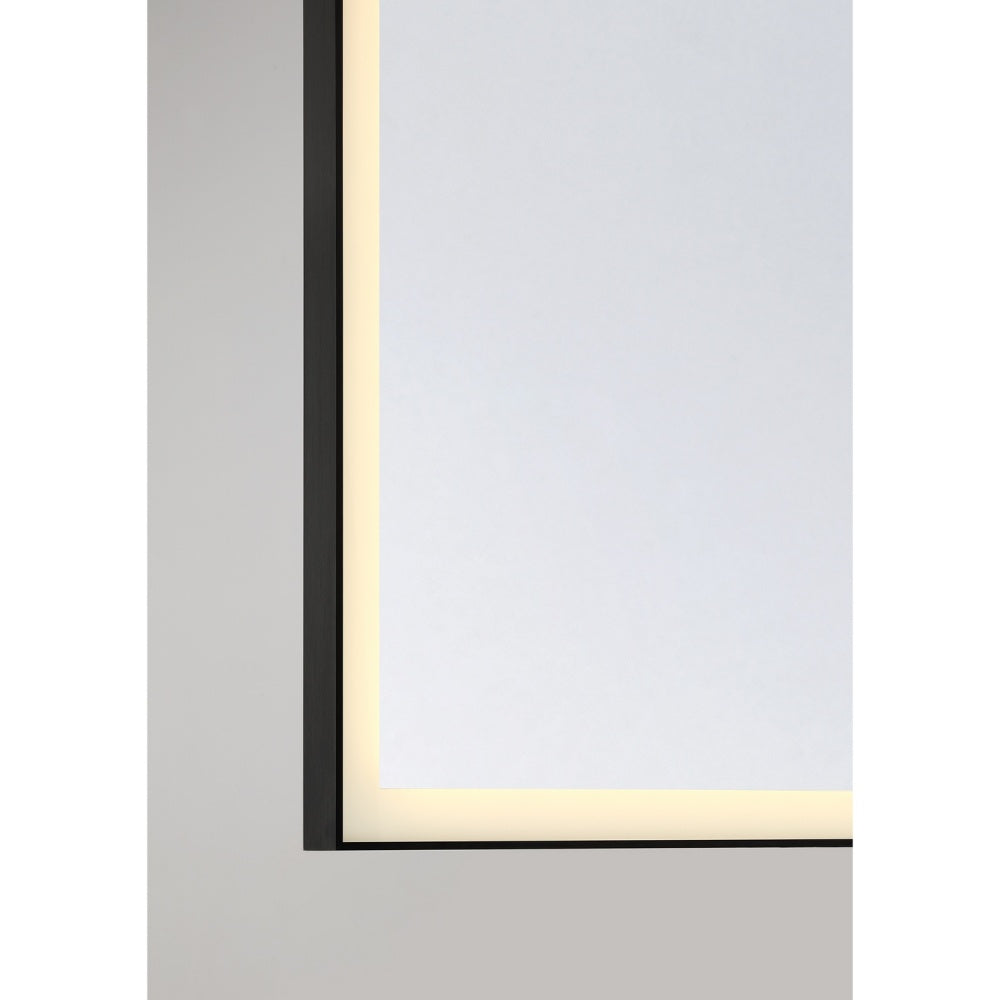 paulding 42 x 60 led frontlit mirror with black frame in 2 1