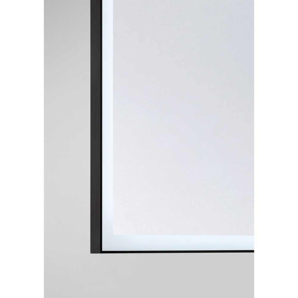paulding 42 x 60 led frontlit mirror with black frame in 2 1