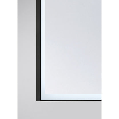 paulding 42 x 60 led frontlit mirror with black frame in 2 1