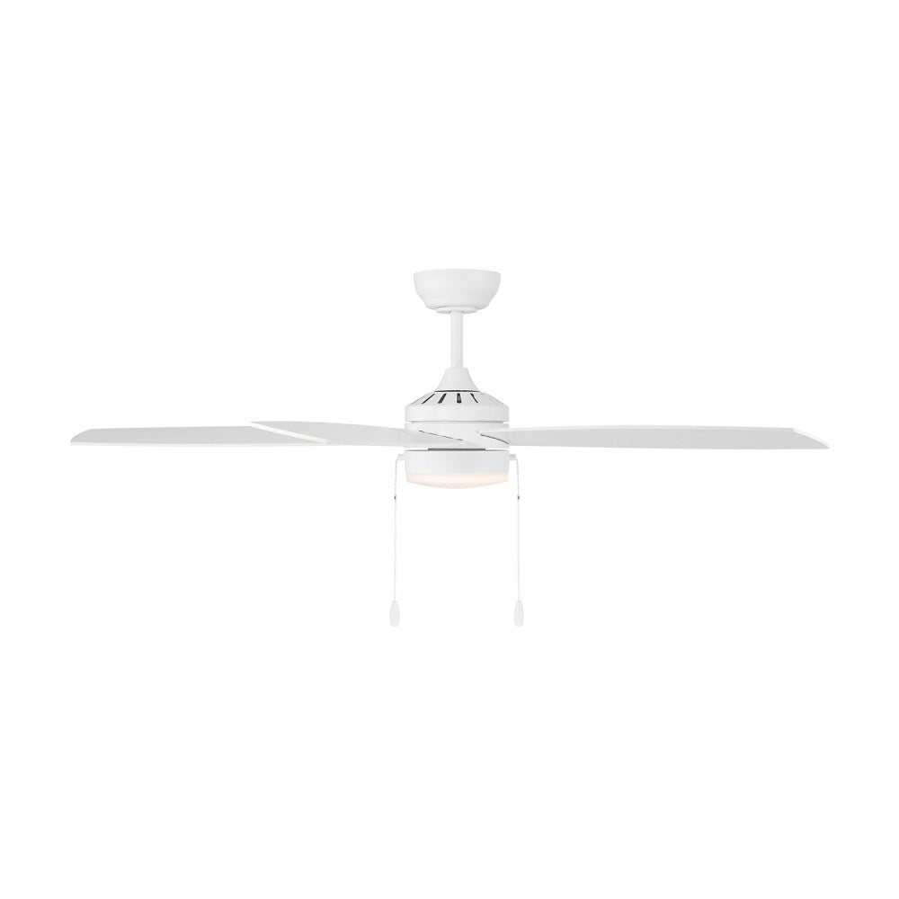 52 led ceiling fan with opal glass light kit in m2029 128