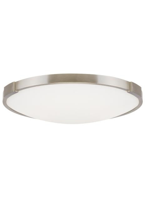 Visual Comfort Modern Lance Flush Mount Nickel, Satin Nickel