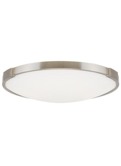 Visual Comfort Modern Lance Flush Mount Nickel, Satin Nickel