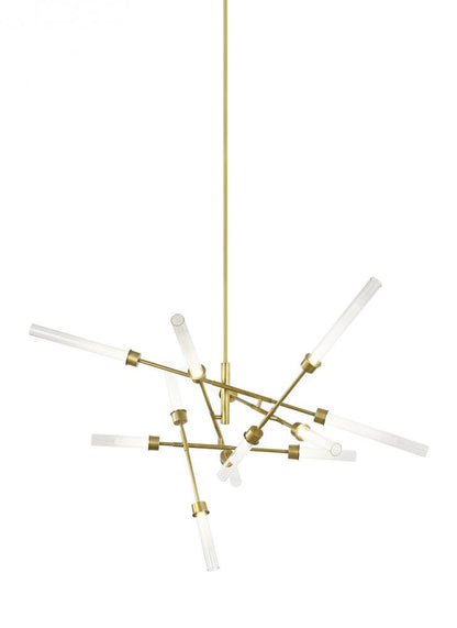 Visual Comfort Modern Linger Abstract Chandelier Brass