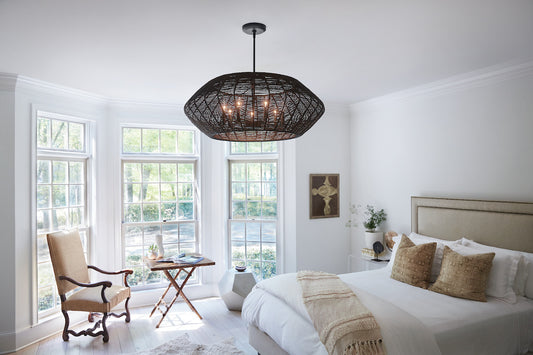 Hinkley Luca Drum Shade Chandelier Chrome, Steel, Polished Chrome
