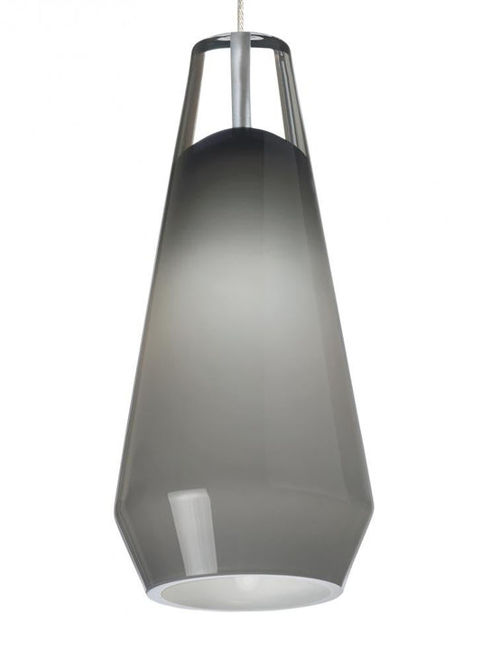 Visual Comfort Modern Lustra Pendant MonoPoint Smoke Crystal LED