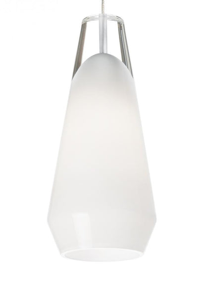 Visual Comfort Modern Lustra Pendant White Crystal Halogen