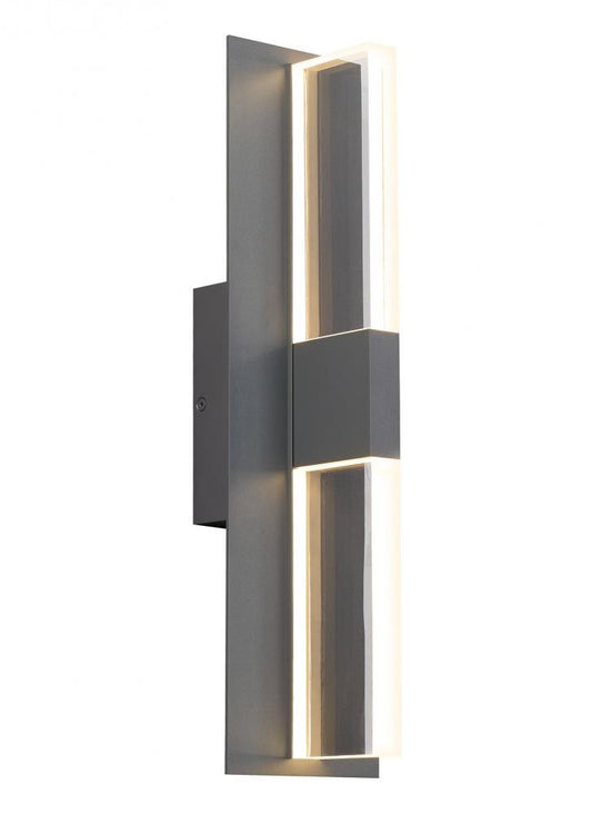 Visual Comfort Modern Lyft Outdoor Wall Sconce Black, Charcoal