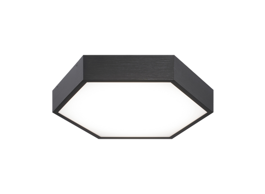 Matteo Lighting Hexol 11-in LED Flush Mount Oxidized Black