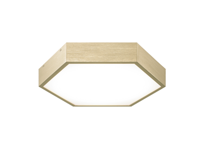 Matteo Lighting Hexol 11-in LED Flush Mount Oxidized Gold