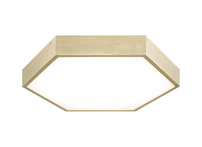 Matteo Lighting Hexol 14-in LED Flush Mount Oxidized Gold