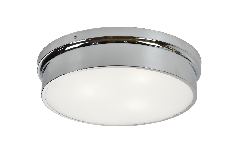 Matteo Lighting Ciotola 15-in Flush Mount Chrome