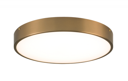 Matteo Lighting Plato 15-in LED Flush Mount Aged Brass