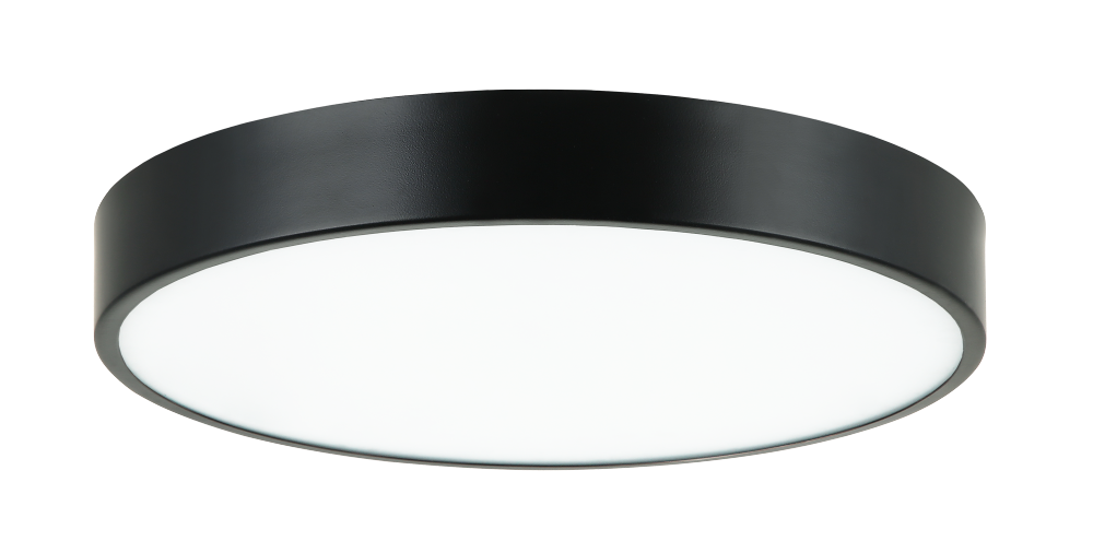 Matteo Lighting Plato 15-in LED Flush Mount Black
