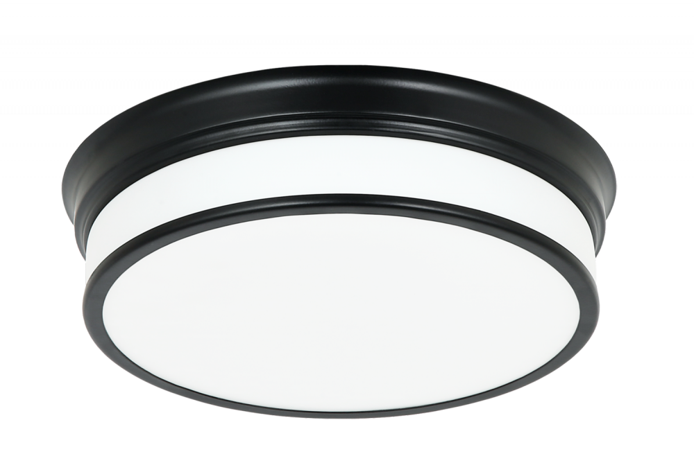 Matteo Lighting Navo 10-in LED Flush Mount Black