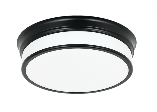Matteo Lighting Navo 14-in LED Flush Mount Black