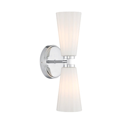 2-Light Wall Sconce Chrome
