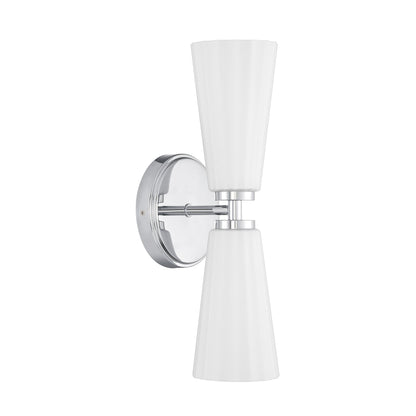 2-Light Wall Sconce Chrome