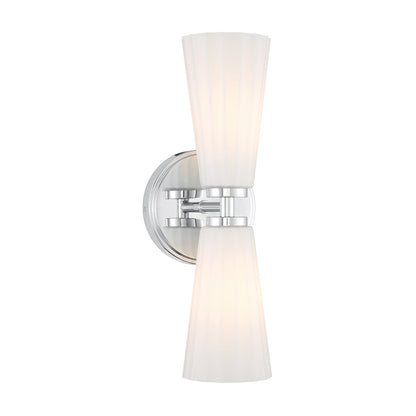 2-Light Wall Sconce Chrome
