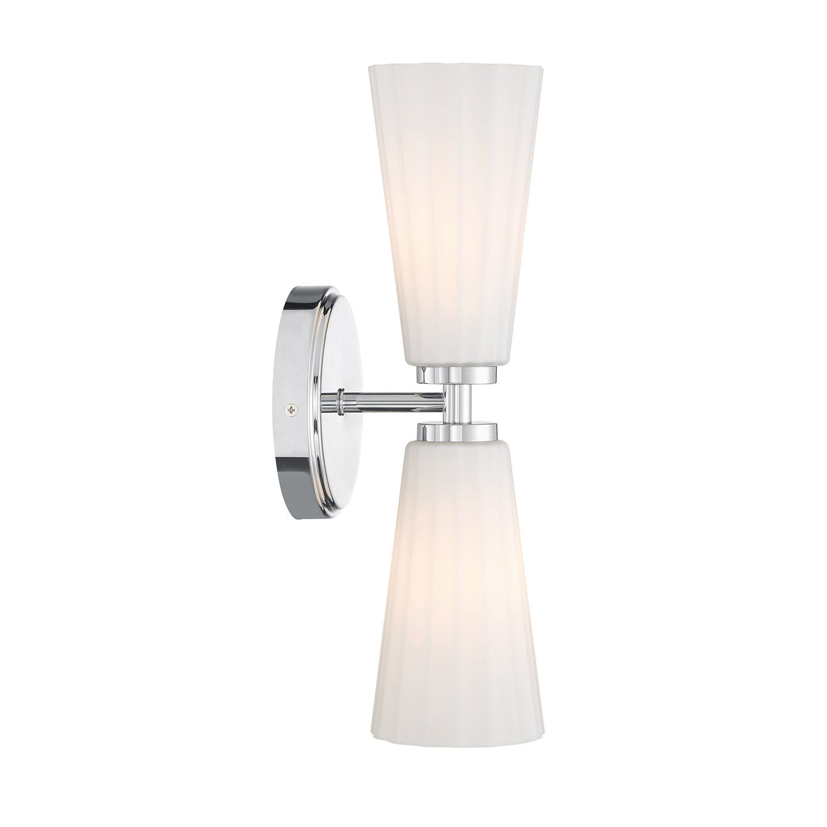 2-Light Wall Sconce Chrome