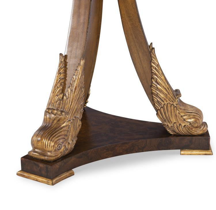 Maitland-Smith Acanthus Center Table, Antique Gold Leaf, 30"W (8343-36 YUU906TM9M)
