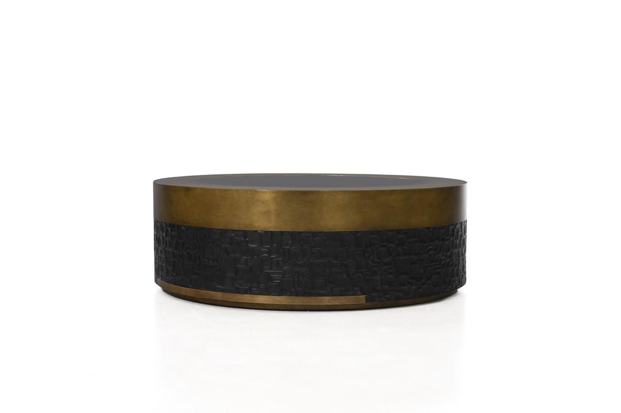 Maitland-Smith Alma Cocktail Table Black, Gold